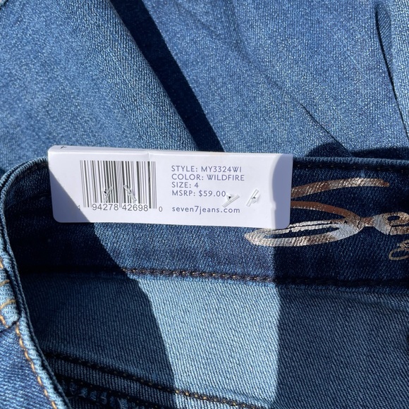Seven7, 5” Inseam, Weekend Short, Denim, size 4 - Picture 4 of 4